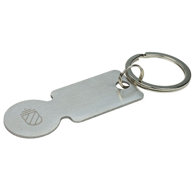 Einkaufs-Schlüsselanhänger, silbern 