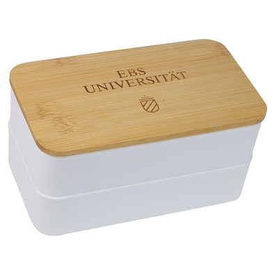 Doppel-Lunchbox ECO L1, weiß 