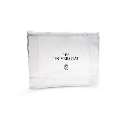 Kosmetiktasche, transparent mit EBS-Voll-Logo 