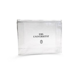 Kosmetiktasche, transparent mit EBS-Voll-Logo